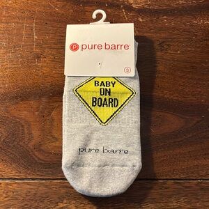 NWT Pure Barre Baby on Board Sticky Socks size S